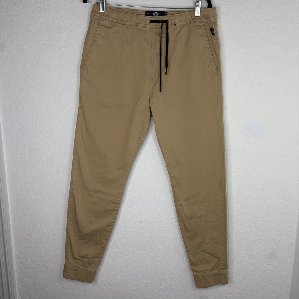 Hollister Jogger Khaki Pants Size L Hollister Advanced Stretch Cotton Blend Men